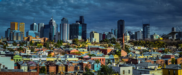 멜번 시내를 배경으로 바라본 이너 노스 핏츠로이 전경. (출처: Shutterstock) 
