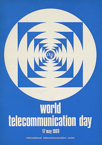 1969년 “세계 전기 통신의 날” 포스터 (사진출처_ UN)