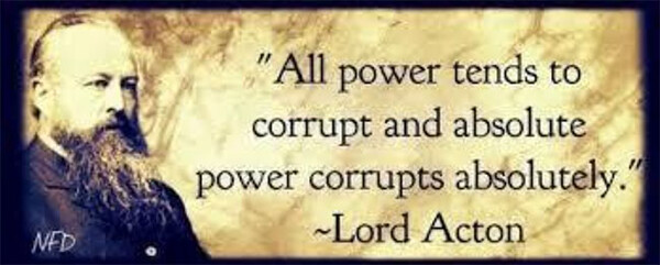 “절대 권력은 절대적으로 부패한다”는 명언을 남긴 영국 역사가 & 정치인 존 액튼경(19세기 중후반) 