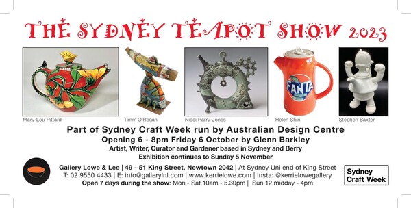  The Sydney Tea Pot  Show 2023 초대장