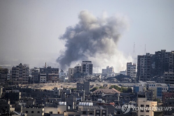 이스라엘의 공습을 받은 가자지구(사진:연합뉴스)