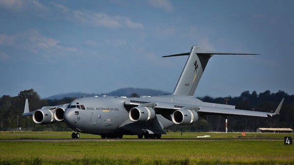 C-17 대형 수송기(사진:호주 공군 웹사이트)